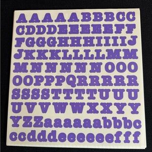 New Creative Memories Large ABC/123 Bold Letters Set 7 Sets are available